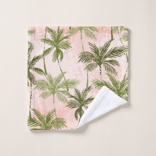 Motif de palmier (Gant de toilette)