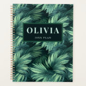 Motif de palmier tropical jungle verte gras (Devant)