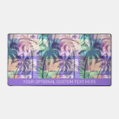 Motif de palmiers de texte personnalisé (Recto)