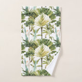 Motif de palmiers tropicaux moderne (Serviette à main)