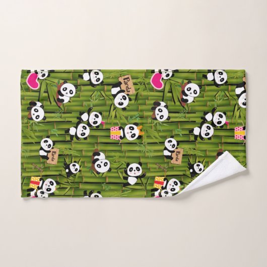 Motif de Panda 2 (Serviette à main)