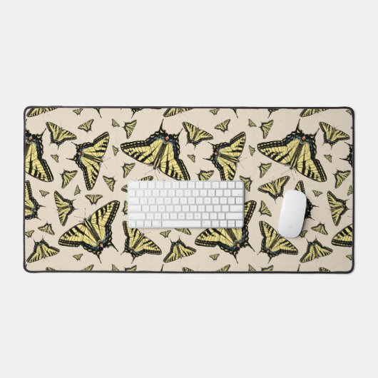 Motif de papillon à queue jaune du sud-ouest (Clavier et souris)