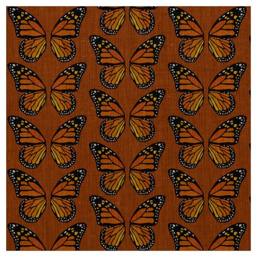 Motif de papillon de monarque de tissu d'art de (Échantillon)