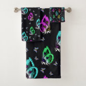 Motif de papillon noir coloré (En situation)