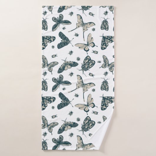 Motif de papillons (Serviette de bain)