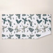 Motif de papillons (Serviette de bain)