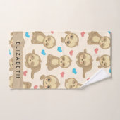 Motif De Parfums, Mignons Parfums, Coeurs, Votre N (Serviette à main)