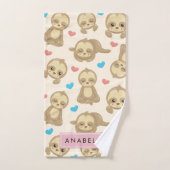 Motif De Parfums, Mignons Parfums, Coeurs, Votre N (Serviette à main)