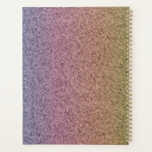 Motif de Parties scintillant Rainbow Faux initial (Dos)