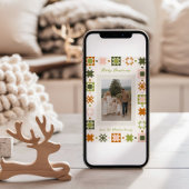 Motif de patchwork Carte de Noël Quelle année