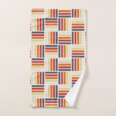 Motif de patchwork Heritage Grid sans couture (Serviette à main)
