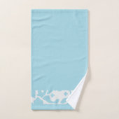 Motif de peau d'animal bleu (Serviette à main)