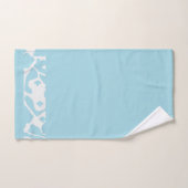 Motif de peau d'animal bleu (Serviette à main)