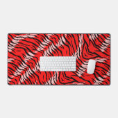 Motif de peau d'animal Tigre Rouge (Clavier et souris)