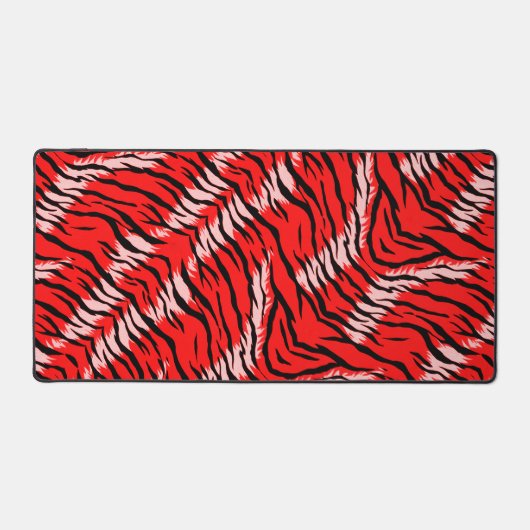 Motif de peau d'animal Tigre Rouge (Recto)