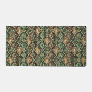 Motif de peau de serpent géométrique orné exotique