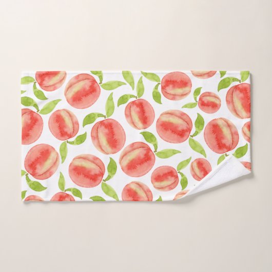 Motif de pêche aquarelle (Serviette à main)