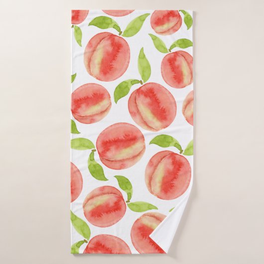 Motif de pêche aquarelle (Serviette de bain)