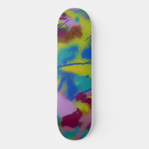 Motif de peinture aérosol grunge skateboard
