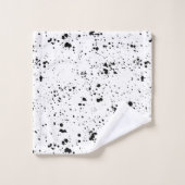 Motif de peinture noire (Gant de toilette)