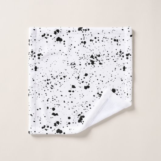 Motif de peinture noire (Gant de toilette)