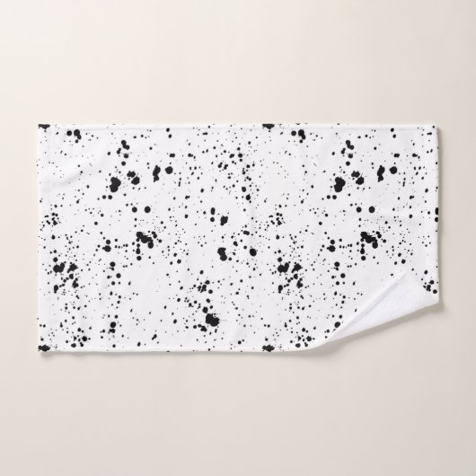 Motif de peinture noire (Serviette à main)