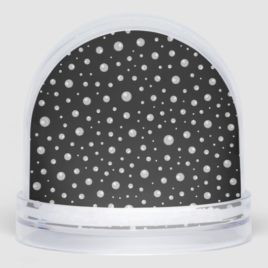 Motif de perle sur fond noir (Avant)