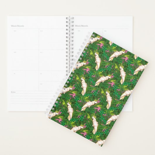 Motif de perroquets avec Feuilles de palme (Devant avec enveloppe)