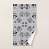 Motif de pétales à points de polka (Serviette à main)