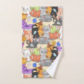 Motif de petits chats mignons (Serviette à main)