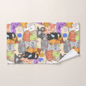 Motif de petits chats mignons (Serviette à main)