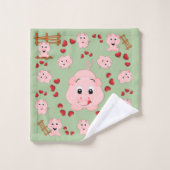 Motif de petits coeurs et de petites coeurs (Gant de toilette)