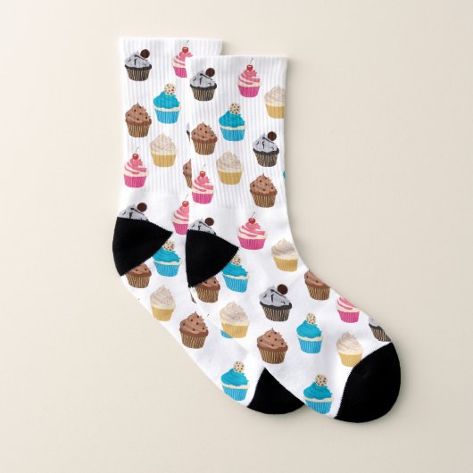 Motif de petits gâteaux colorés (Paire)