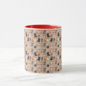 Motif de photo de chats, Mug (Centre)