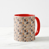 Motif de photo de chats, Mug (Devant droit)