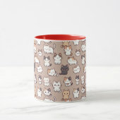 Motif de photo de chats, Mug (Centre)