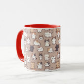 Motif de photo de chats, Mug (Devant gauche)
