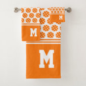 Motif de Pickleball Orange (En situation)