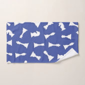 Motif de pièces d'échecs - sans couture - Joueurs (Serviette à main)