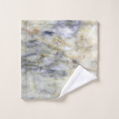 Motif de pierre de marbre bleu tendance moderne co (Gant de toilette)