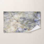 Motif de pierre de marbre bleu tendance moderne co (Serviette à main)