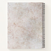 Motif de pierre de marbre Carnet spirale (Dos)