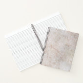 Motif de pierre de marbre Carnet spirale (Intérieur)
