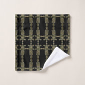 Motif de pierres gemmes de sédiments océaniques de (Gant de toilette)