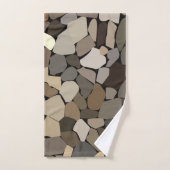 Motif de pierres murales colorées (Serviette à main)