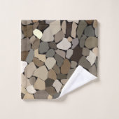 Motif de pierres murales colorées (Gant de toilette)