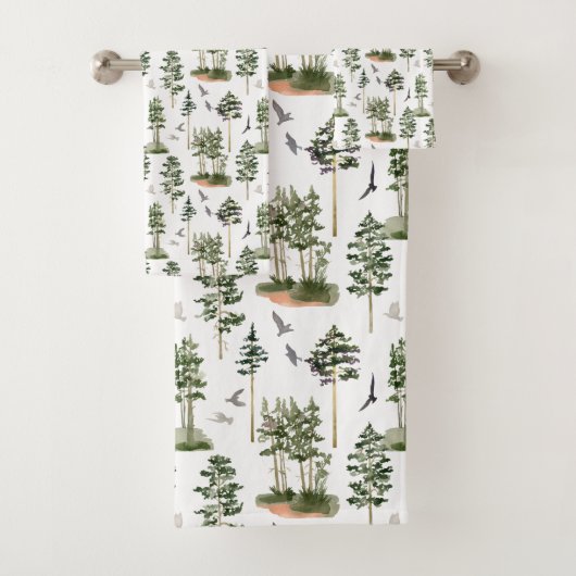 Motif de pins rustiques (En situation)