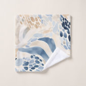 Motif de piscine à vagues paisible (Gant de toilette)