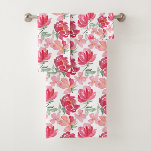 Motif de pivoine d'aquarelle (En situation)