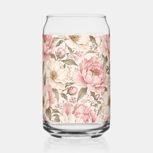 Motif de pivoines fleuries vintage